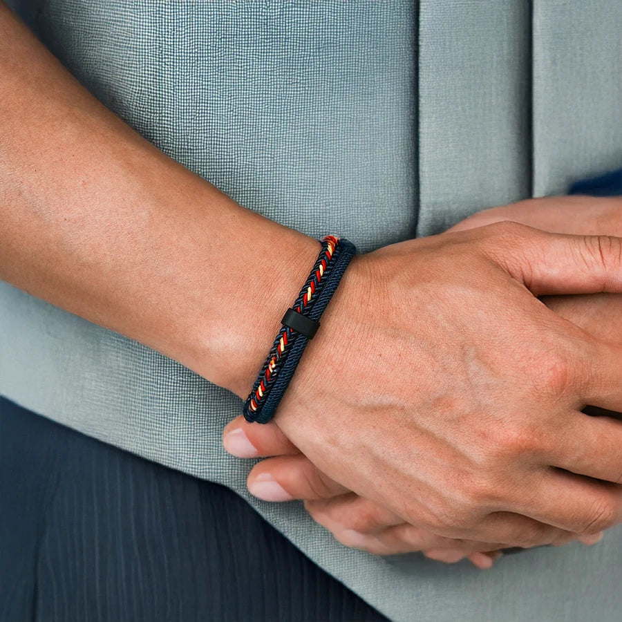 Pulsera Artesanal de Cuerda con Cierre de Seguridad