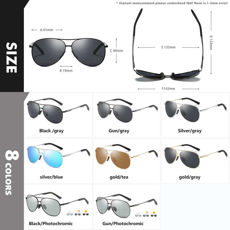 Lentes Aviador Polarizados Pro