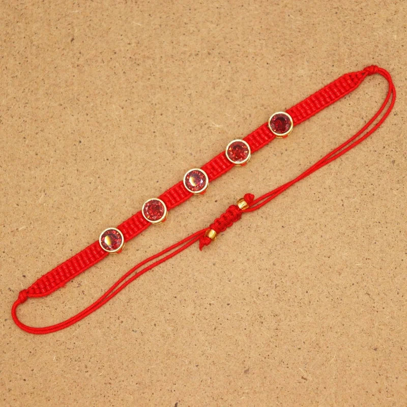 Pulsera Ajustable de Cristal con Diseño Geométrico