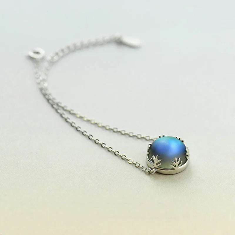 Collar Ajustable con Piedra Redonda