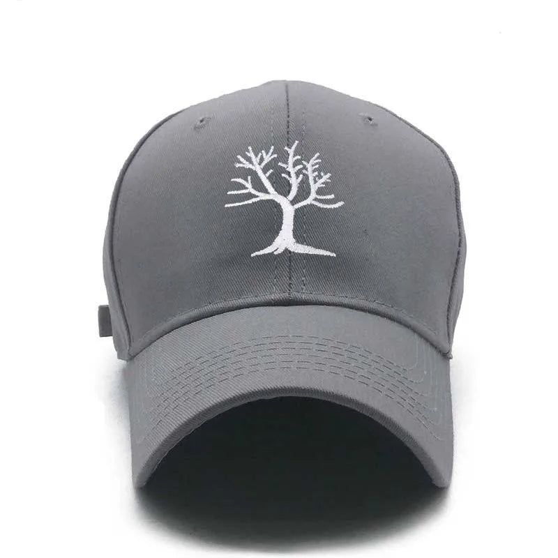 Gorra Bordada con Árbol de Algodón