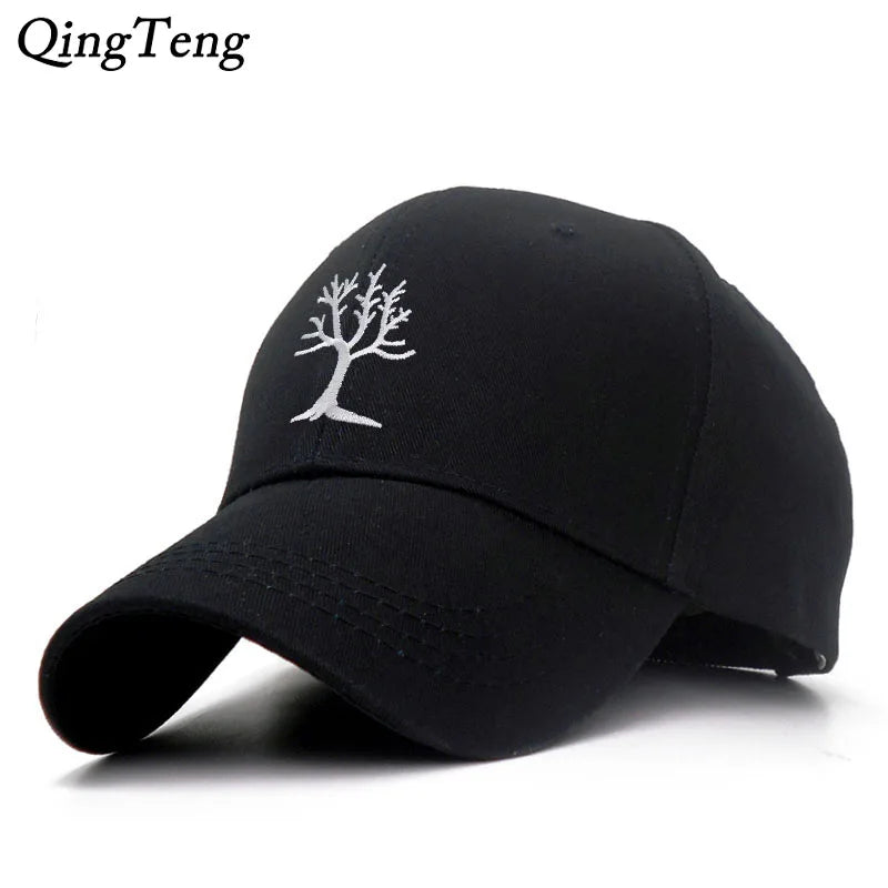 Gorra Bordada con Árbol de Algodón