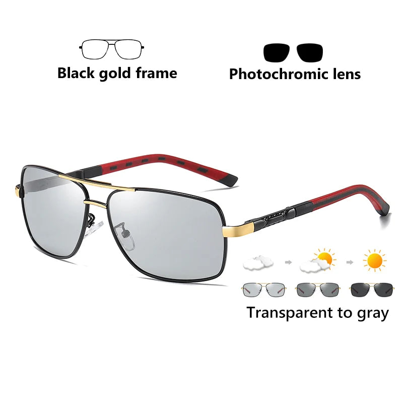 Lentes Cuadrados Fotocromáticos Polarizados UV400