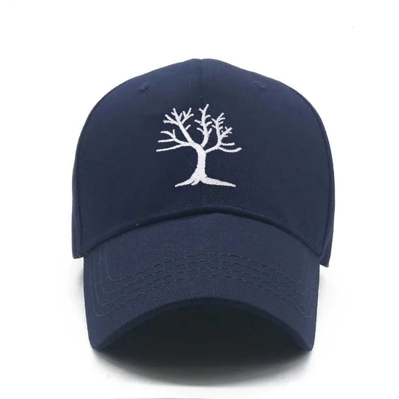 Gorra Bordada con Árbol de Algodón