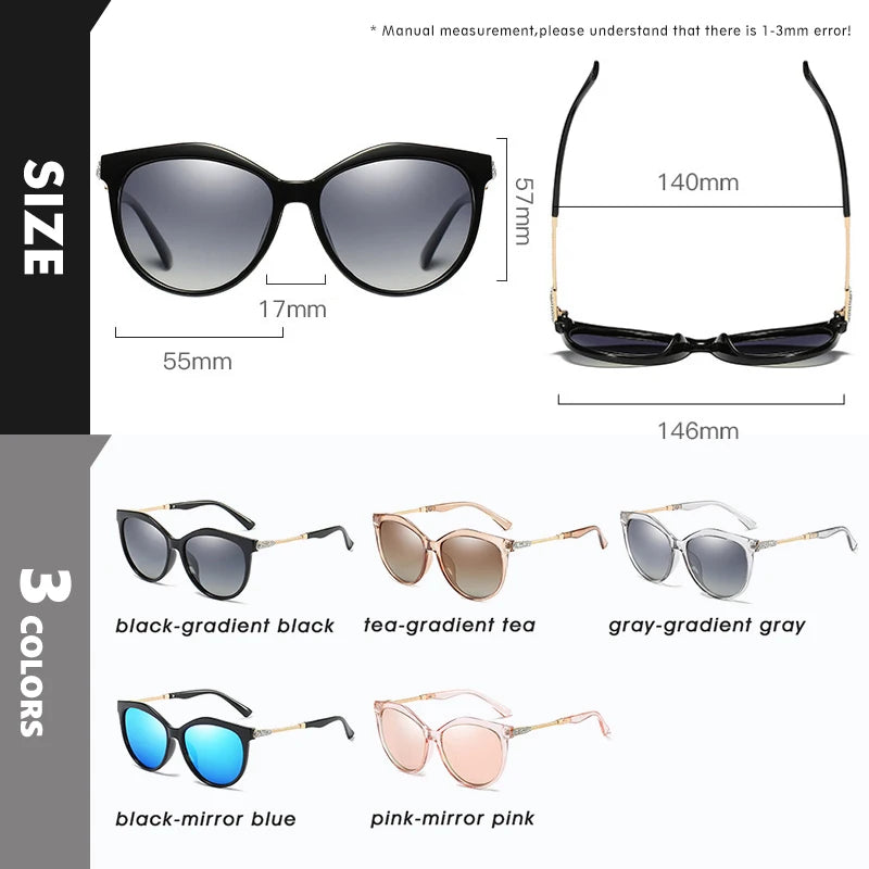 Lentes Cat Eye Polarizados Degradados UV400