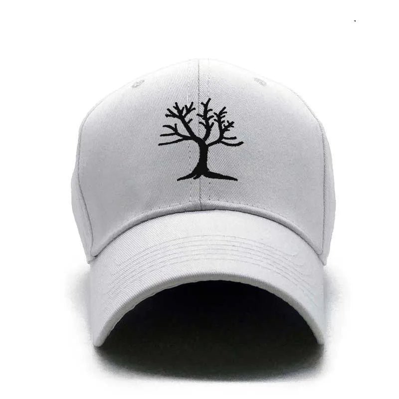 Gorra Bordada con Árbol de Algodón