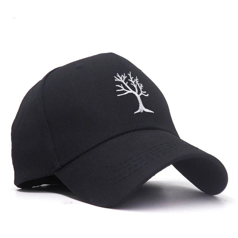Gorra Bordada con Árbol de Algodón
