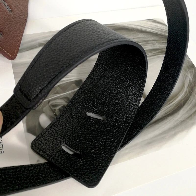 Cinturón Corsé Ancho de PU para Mujer