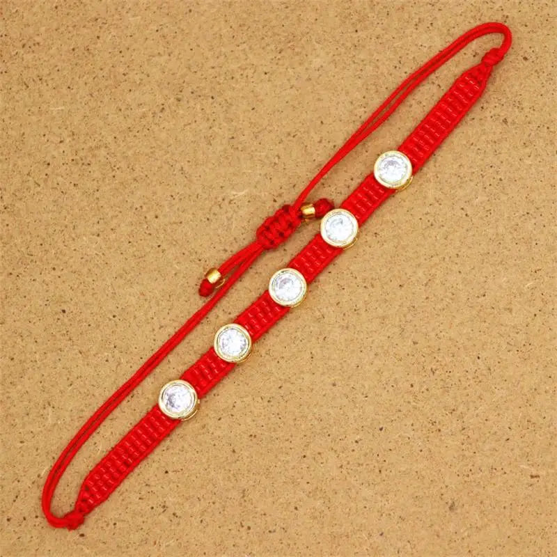 Pulsera Ajustable de Cristal con Diseño Geométrico