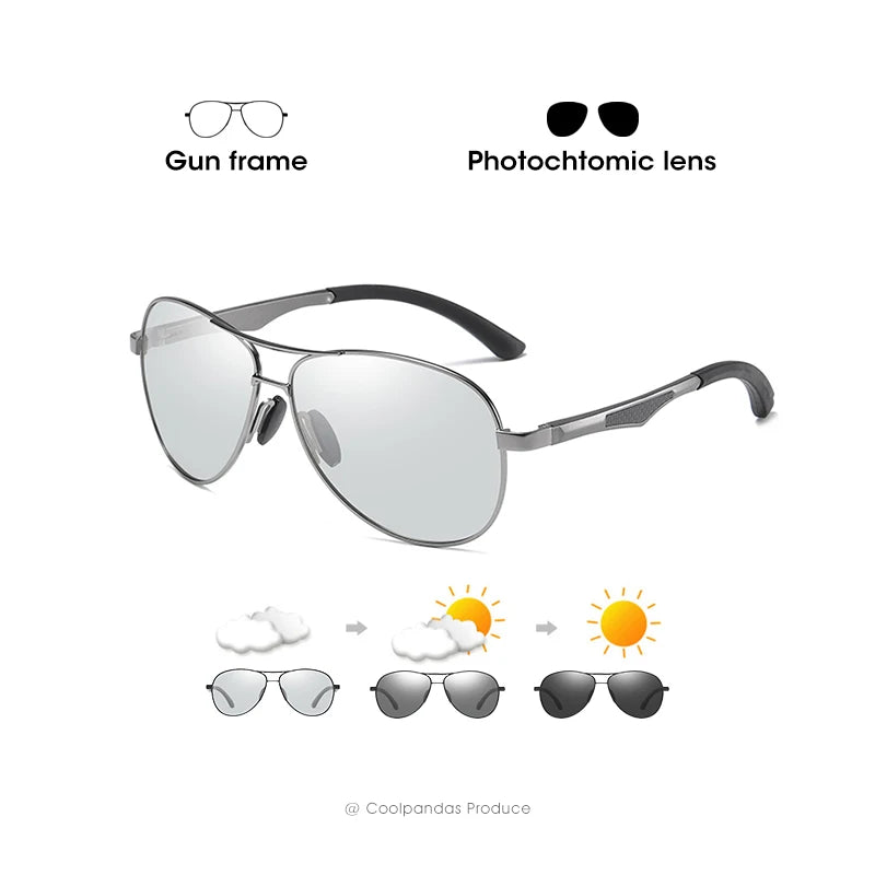 Lentes de Sol Aviador Polarizados Antirreflejo Unisex