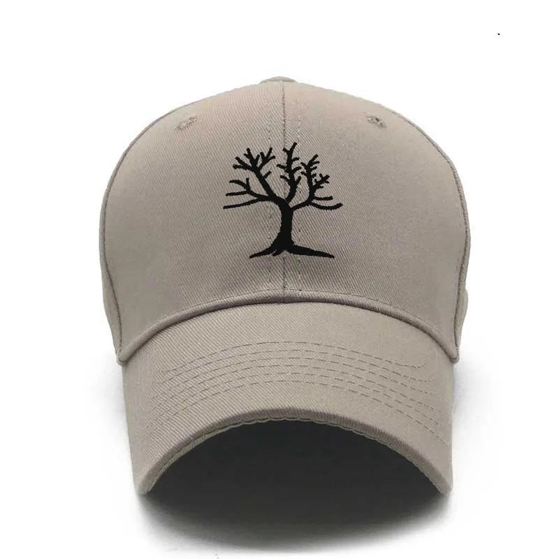 Gorra Bordada con Árbol de Algodón