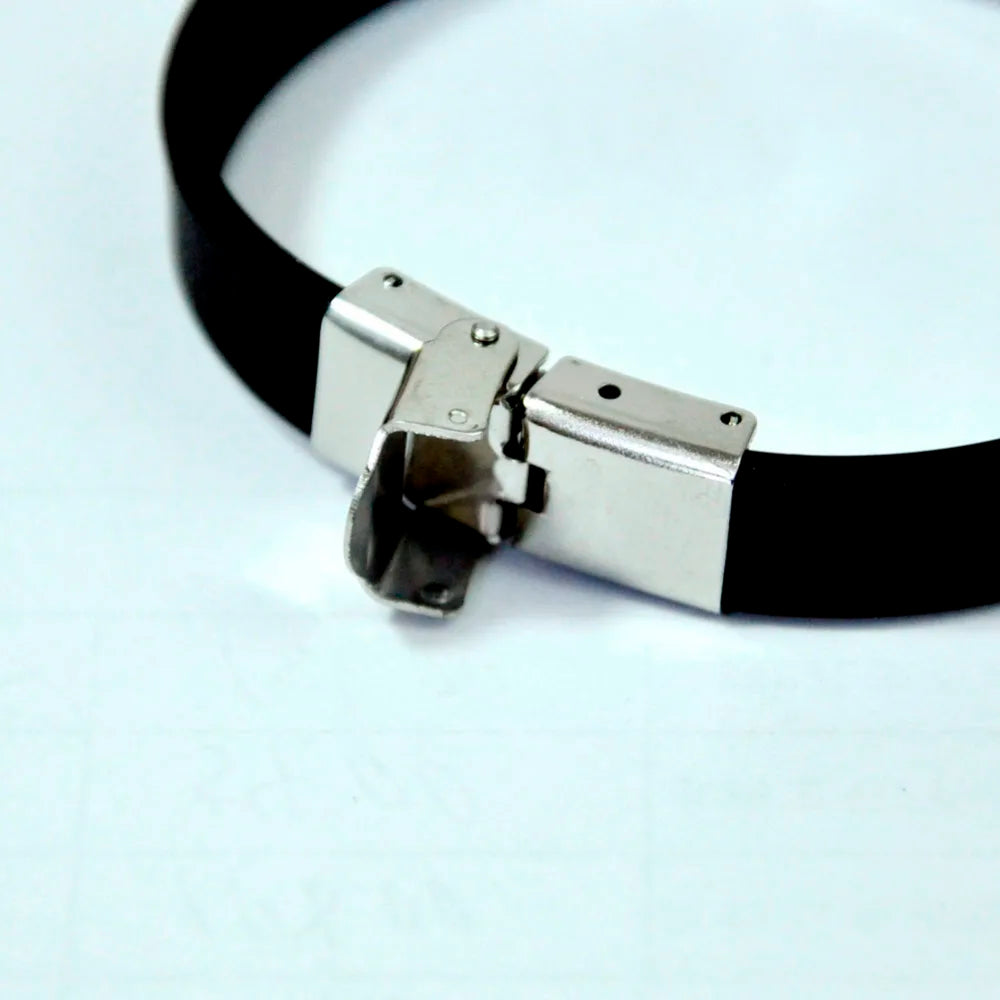 Set de 15 Pulseras de Silicona y Acero Estilo Punk