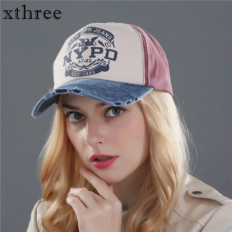 Gorra Ajustable de Visera Plana Retro