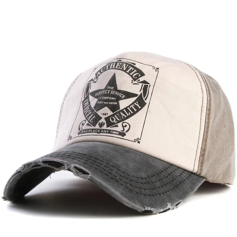 Gorra Ajustable de Visera Plana Retro