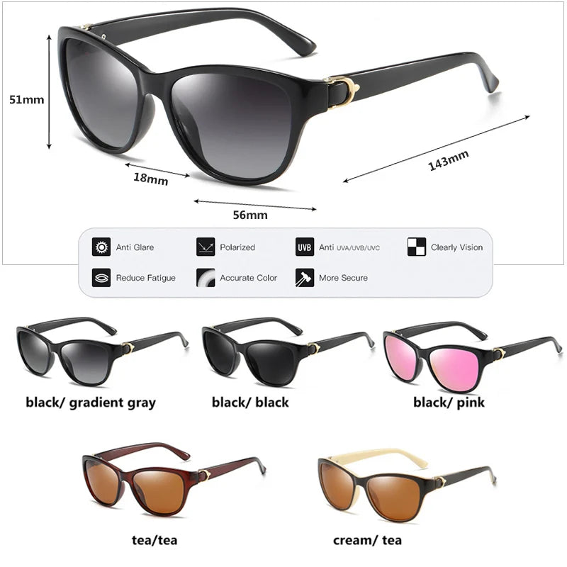 Lentes de Sol Ojo de Gato para Mujer