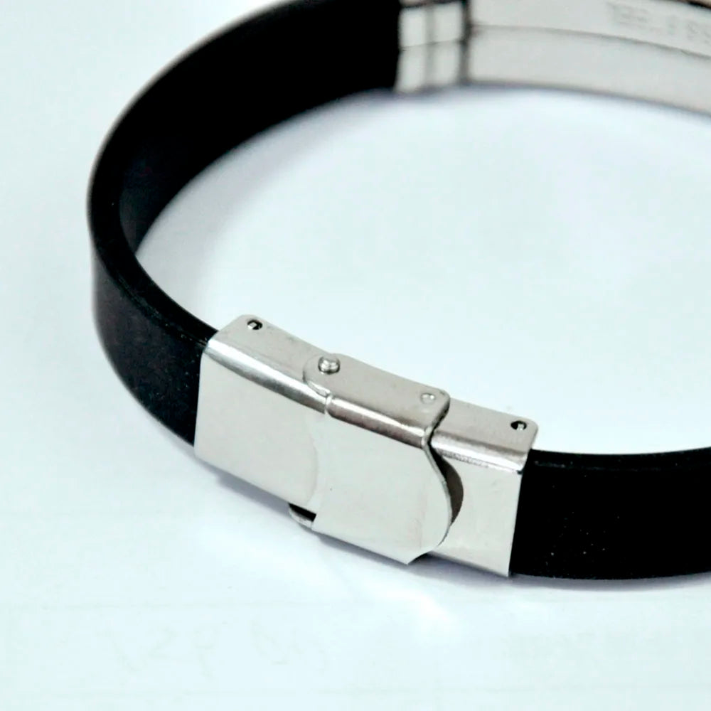 Set de 15 Pulseras de Silicona y Acero Estilo Punk