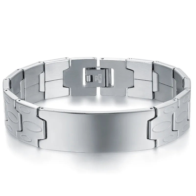 Pulsera ID de Acero Inoxidable para Hombre