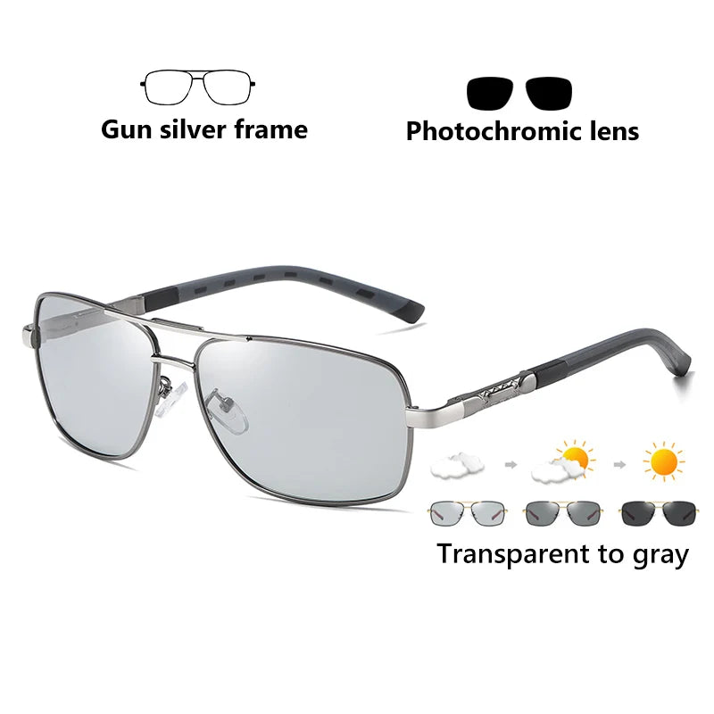 Lentes Cuadrados Fotocromáticos Polarizados UV400