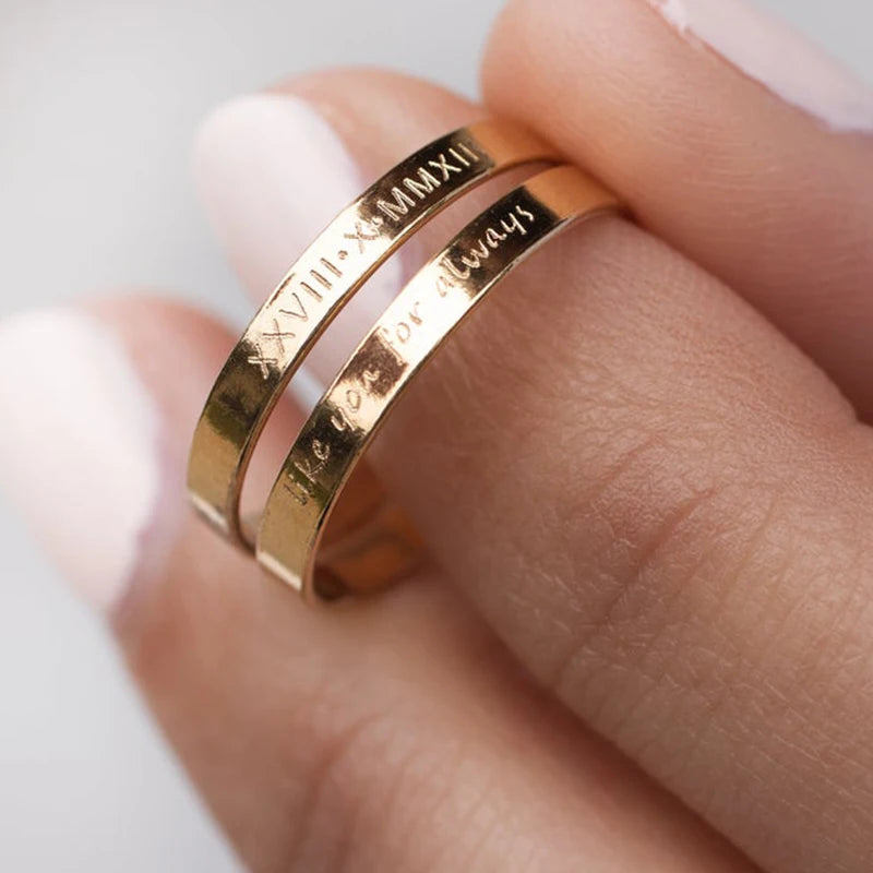 Anillo Personalizado con Oro Laminado 14K