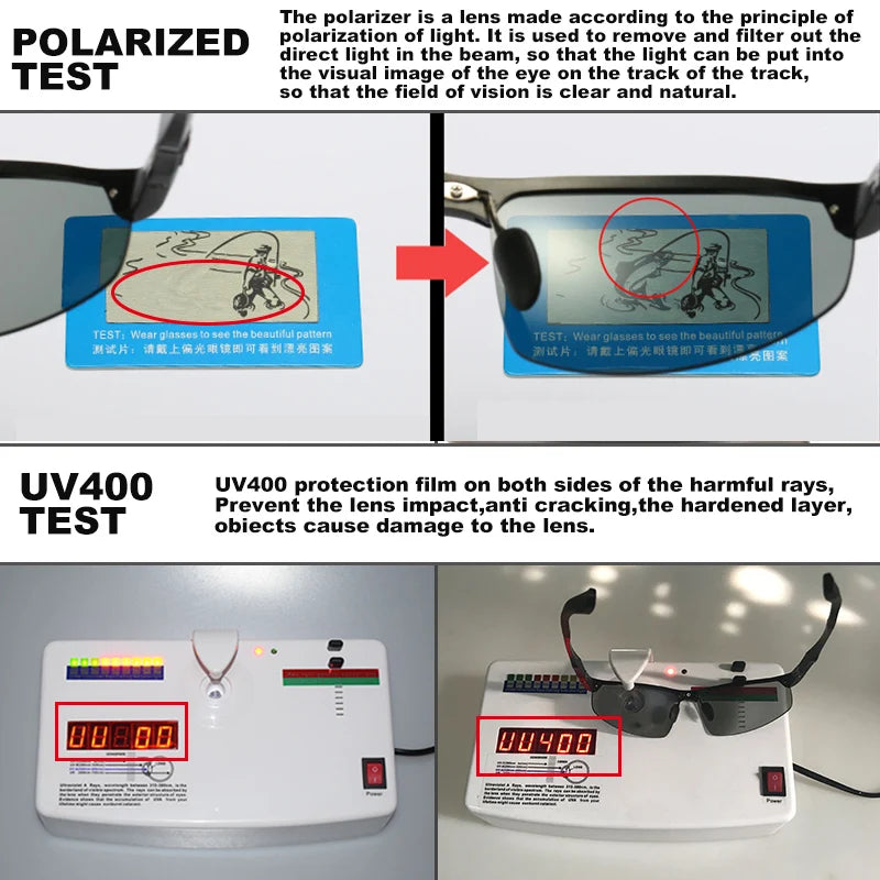 Lentes Deportivos Fotocromáticos Polarizados UV400
