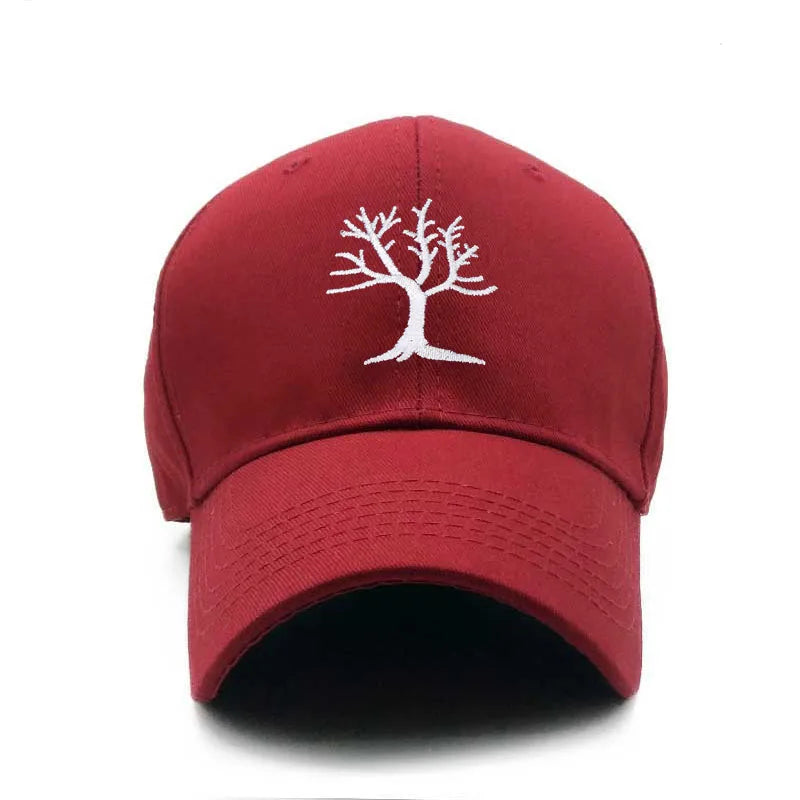 Gorra Bordada con Árbol de Algodón