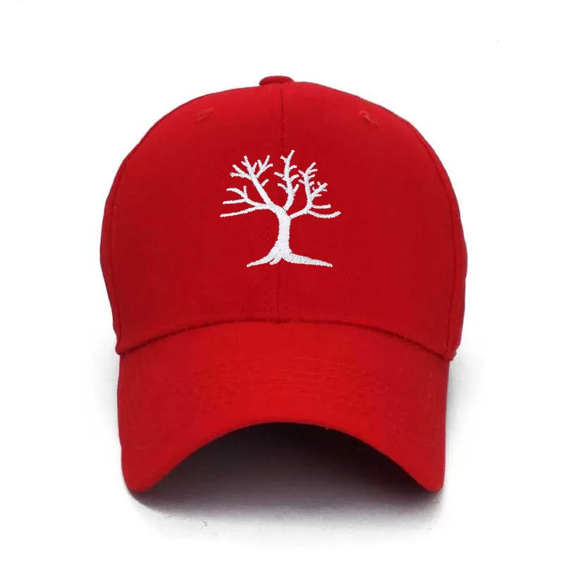 Gorra Bordada con Árbol de Algodón