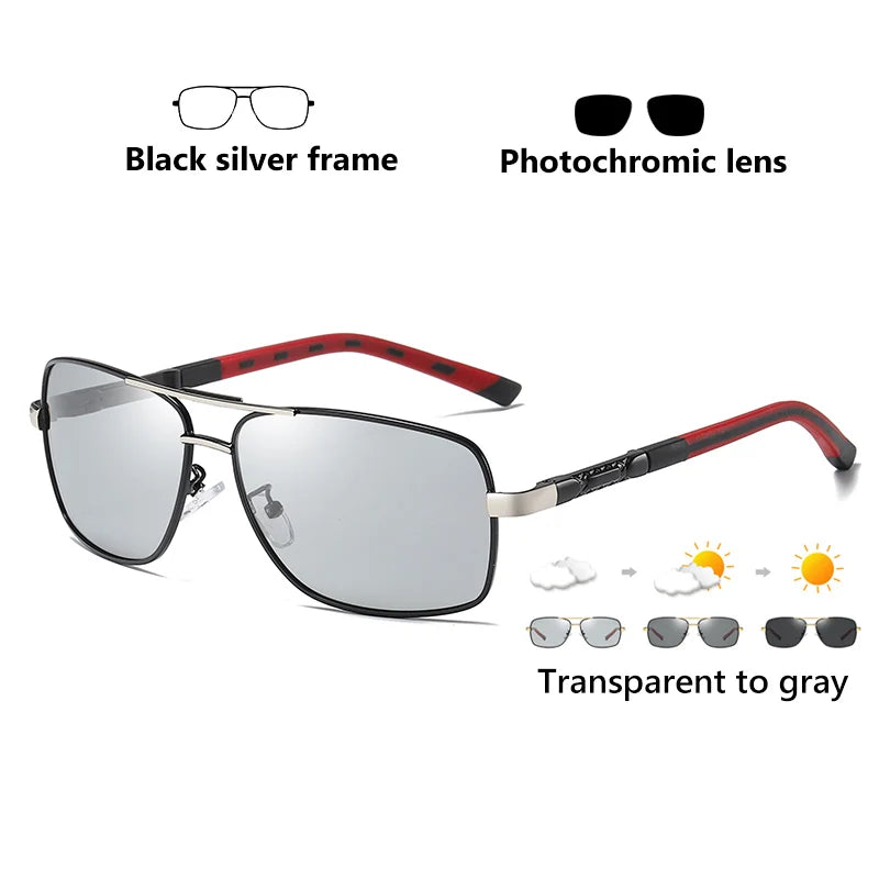 Lentes Cuadrados Fotocromáticos Polarizados UV400