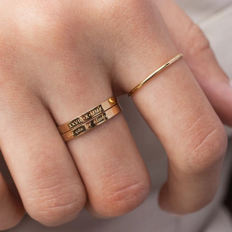 Anillo Personalizado con Oro Laminado 14K
