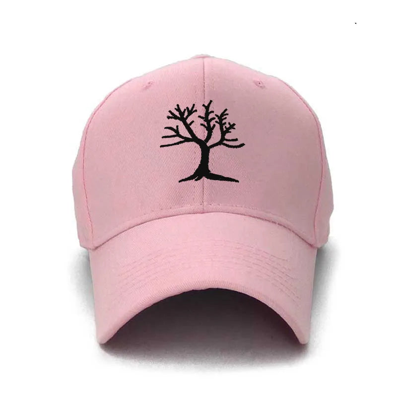 Gorra Bordada con Árbol de Algodón