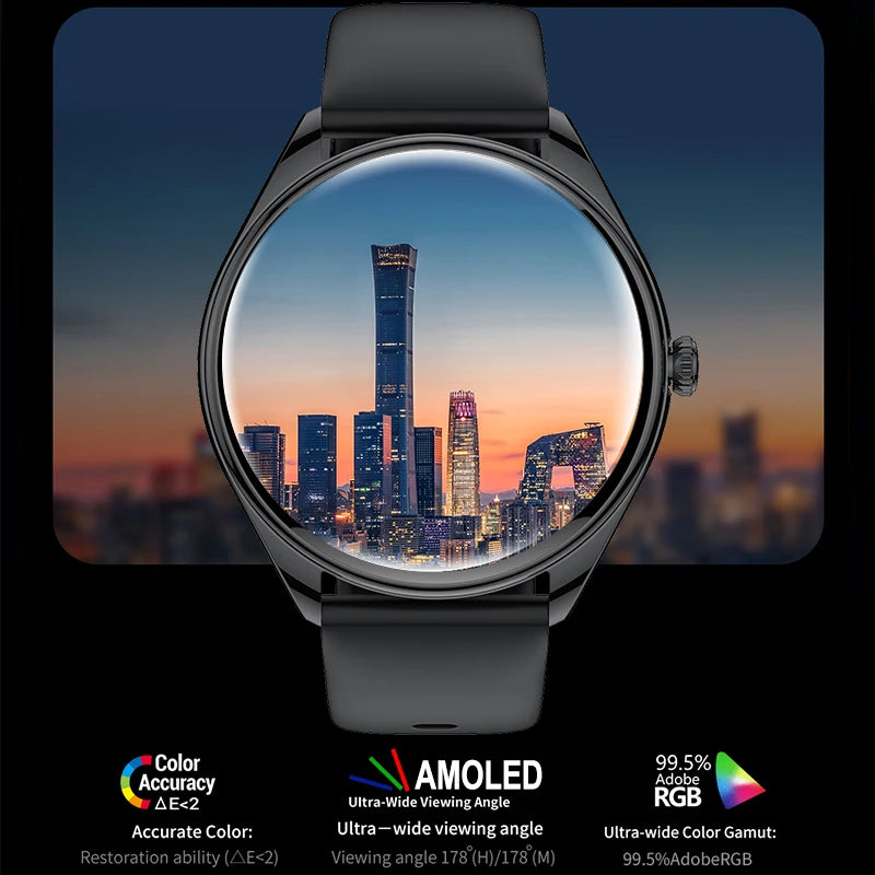 Reloj Inteligente AMOLED 3D con Pantalla Siempre Activa