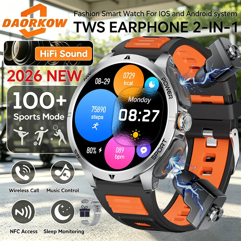 Reloj Inteligente 2 en 1 con Audífonos TWS