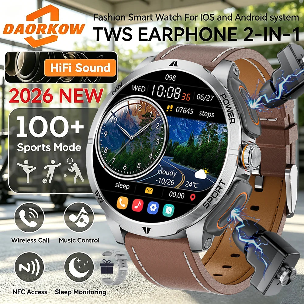 Reloj Inteligente 2 en 1 con Audífonos TWS