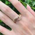 Anillo de Oro Rosa 18K con Diamante