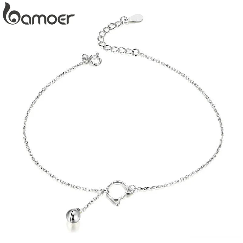 Tobillera de Bolitas en Plata 925