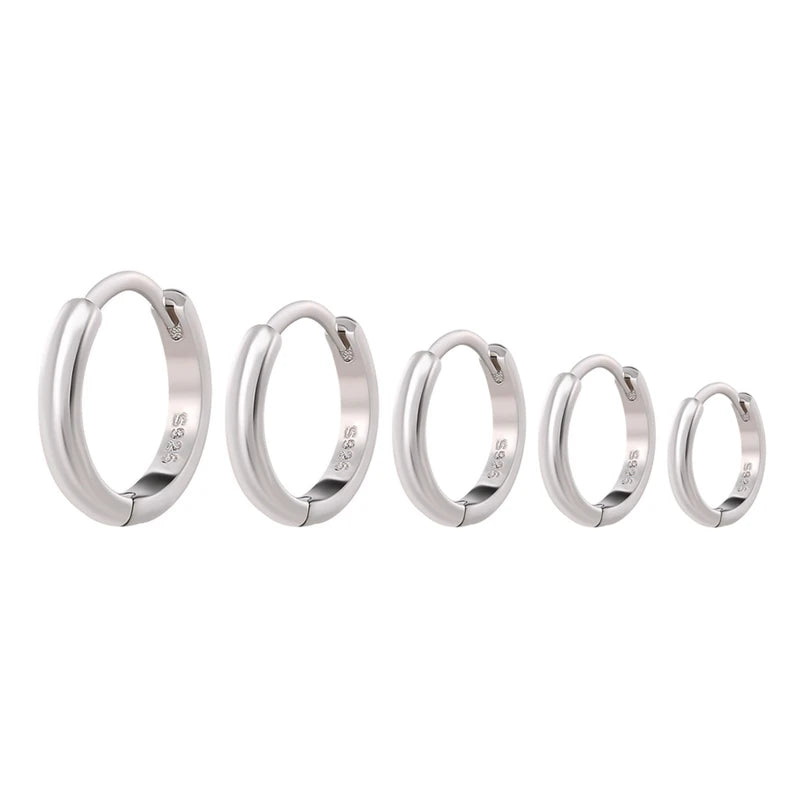 Aretes Aro Retro de Plata 925