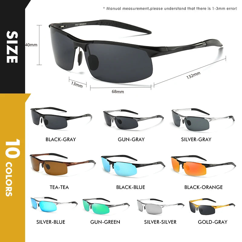 Lentes de Sol Polarizados de Aluminio