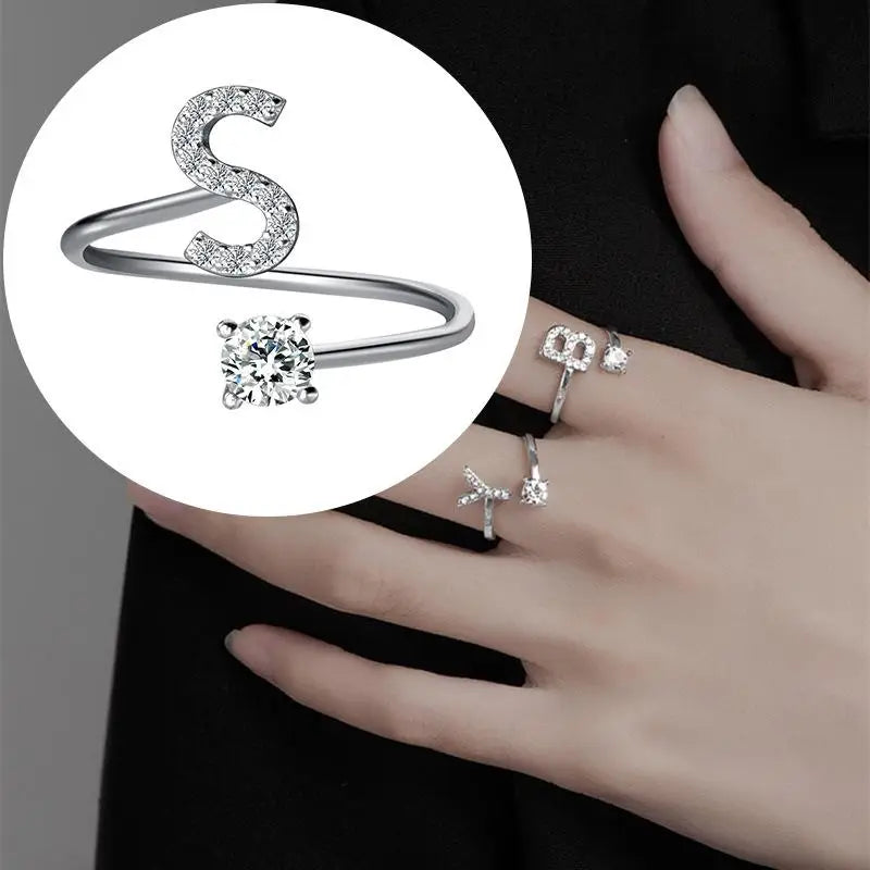 Anillo Ajustable con Inicial