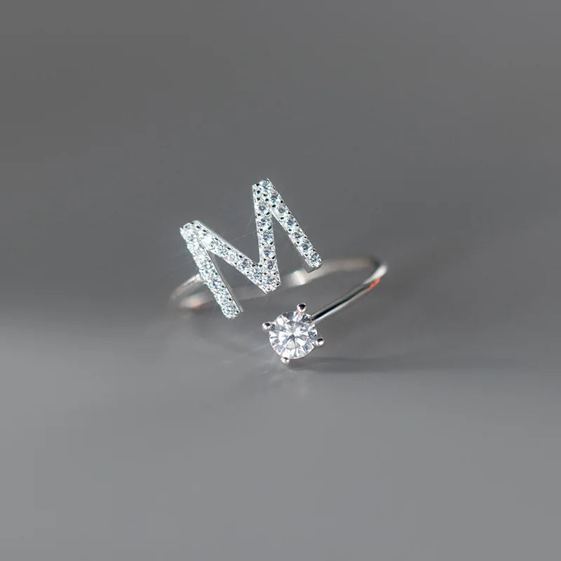 Anillo Ajustable con Inicial