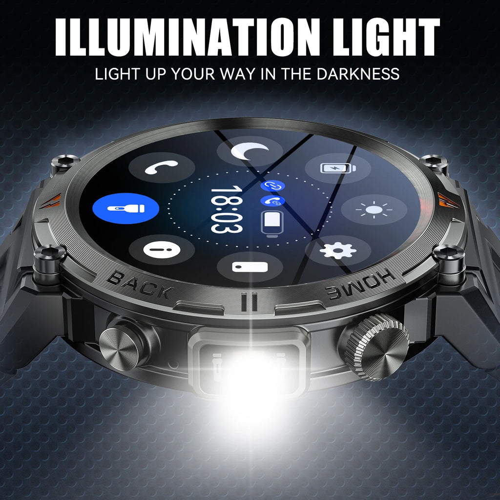 Reloj Inteligente KE3 con Llamadas Bluetooth y Linterna