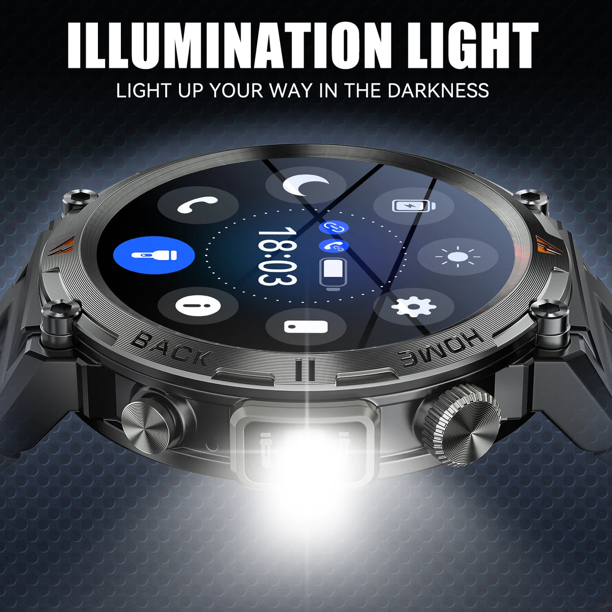Reloj Inteligente KE3 con Llamadas Bluetooth y Linterna