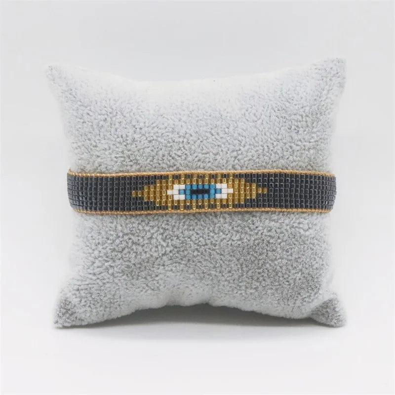 Pulsera Miyuki Tejida a Mano Estilo Bohemio