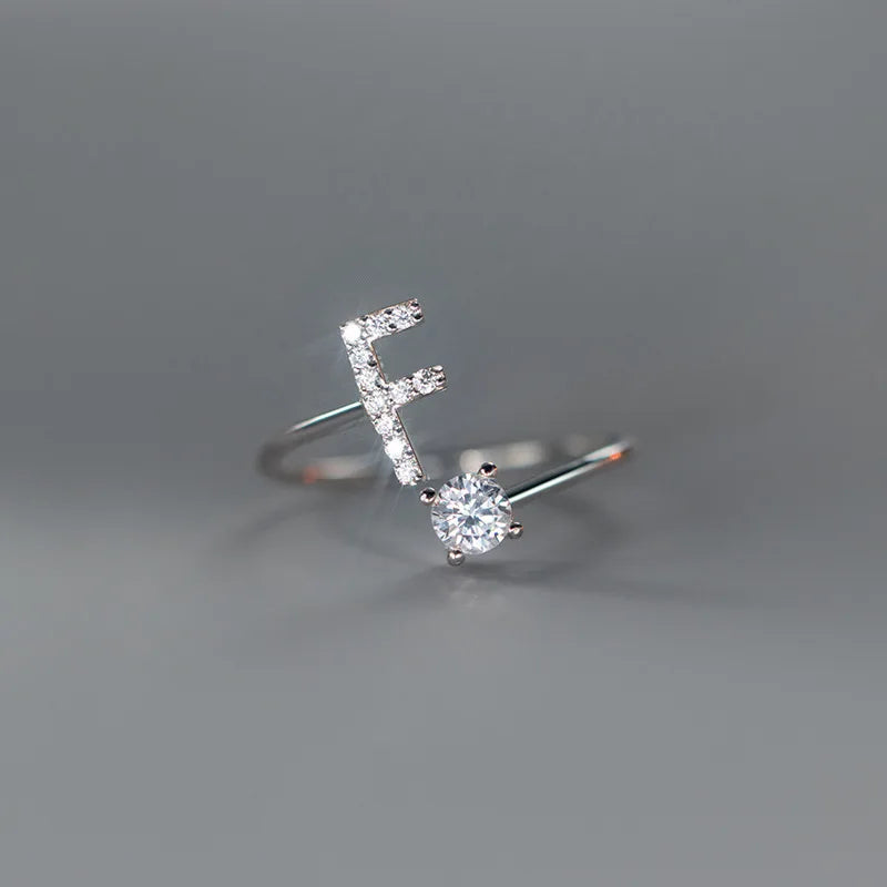 Anillo Ajustable con Inicial