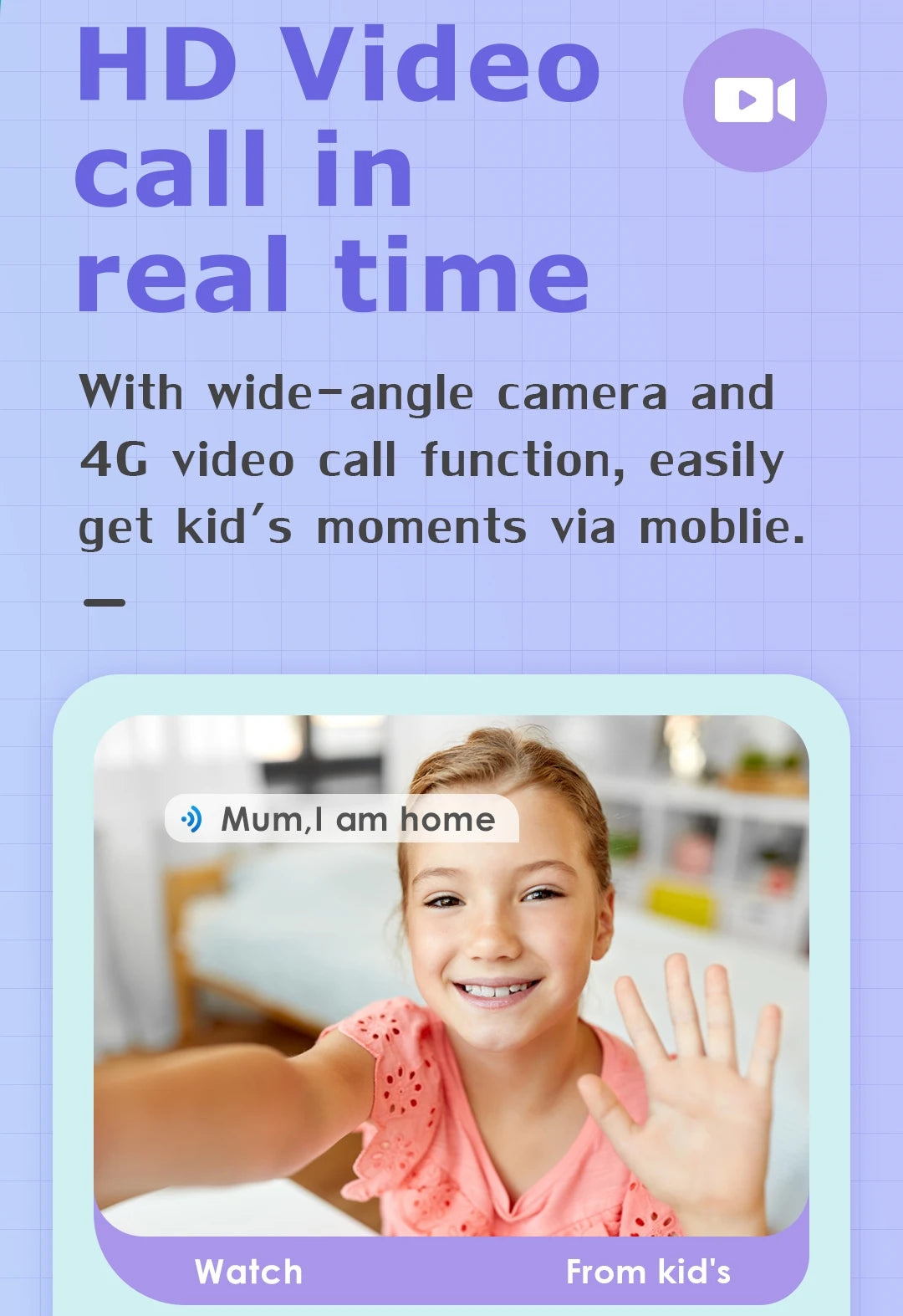 Reloj Inteligente Infantil 4G con GPS y Videollamadas