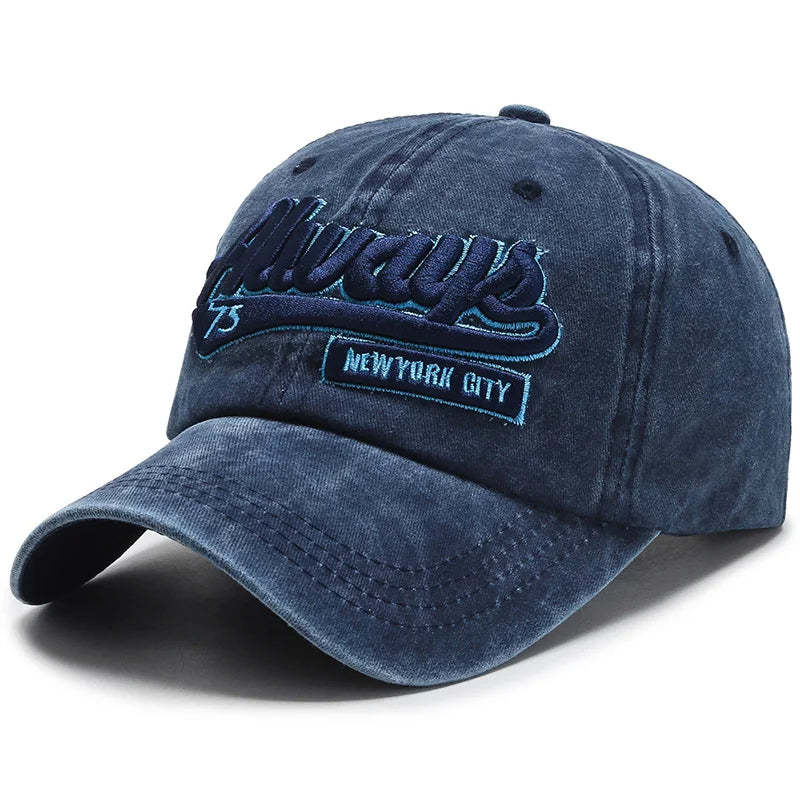 Gorra Retro Lavada con Bordado