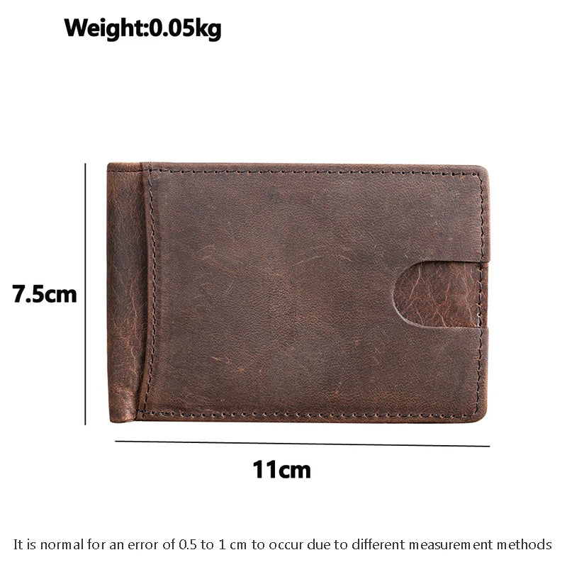 Cartera Artesanal de Cuero Crazy Horse para Hombre