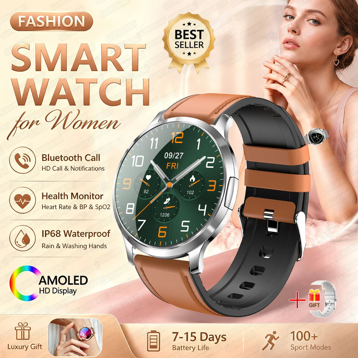Reloj Inteligente V93 AMOLED Ultrafino