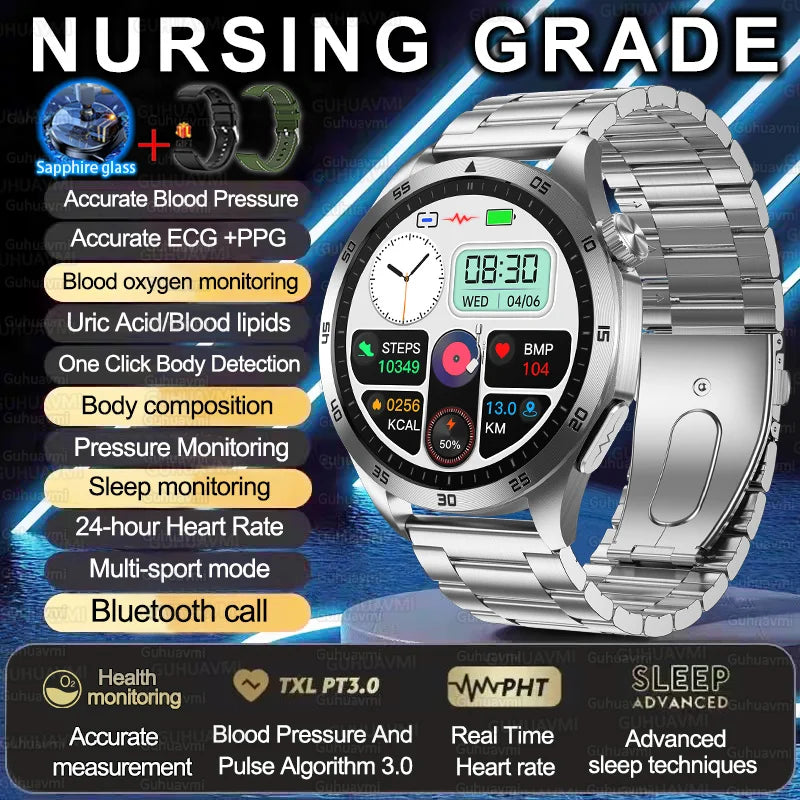 Reloj Inteligente ET485 AMOLED con ECG y Llamadas Bluetooth