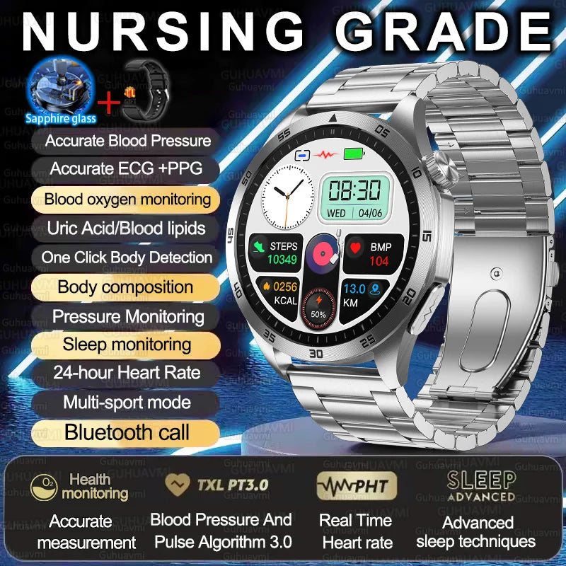 Reloj Inteligente ET485 AMOLED con ECG y Llamadas Bluetooth