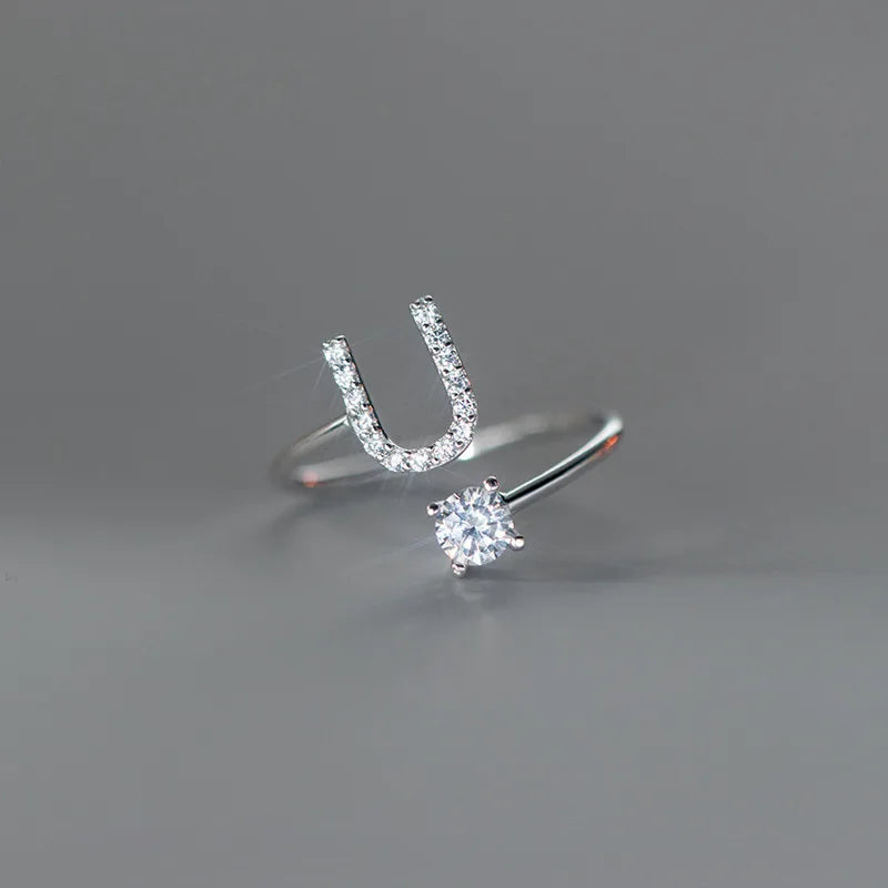 Anillo Ajustable con Inicial