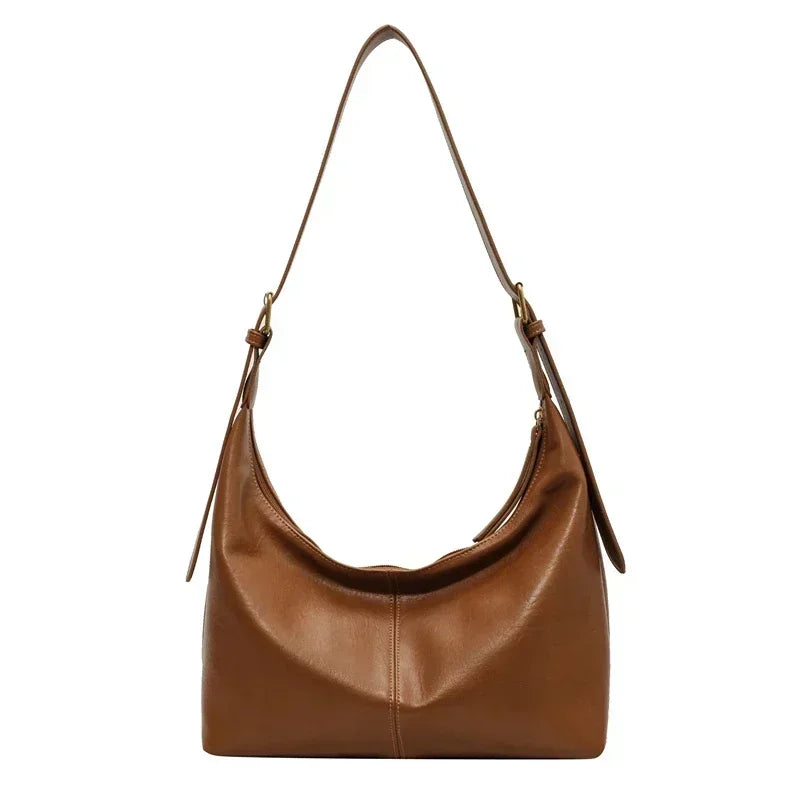 Bolsa de Hombro de PU con Cremallera
